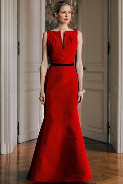 silk faille dress Waverly Amsale