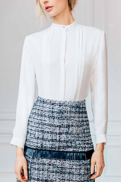 Mandarin Collar Blouse