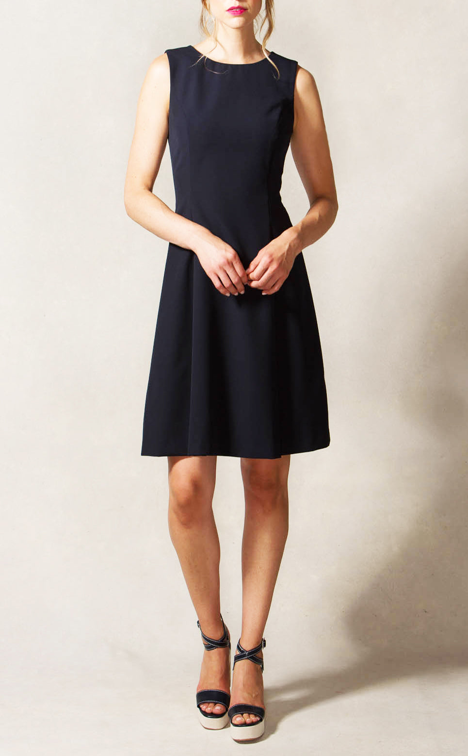 Pleat Front Dress