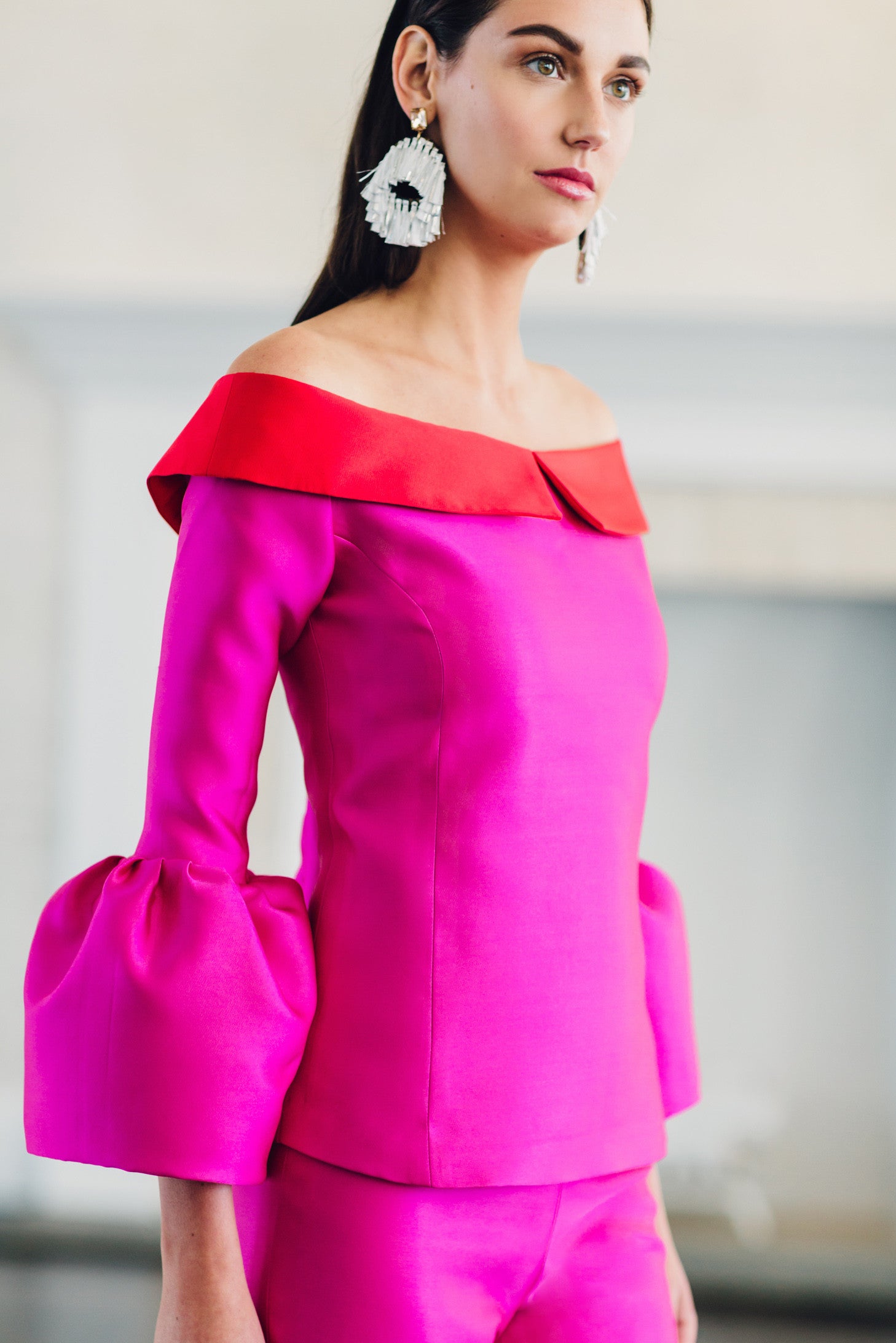 Off the Shoulder Bell Sleeve Top