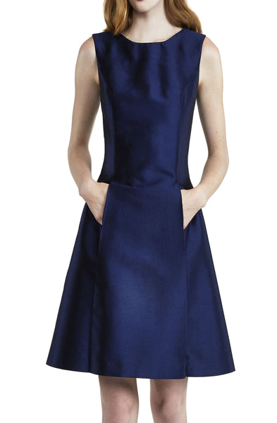 Pleat Front Dress with Pockets