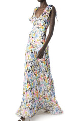 V Neck Gown