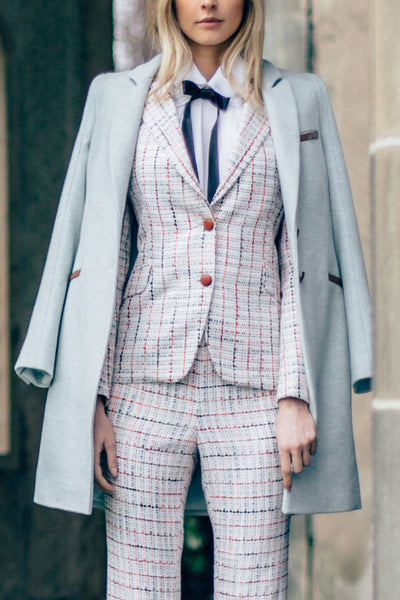 Driving Coat with Leather Details – Isoude