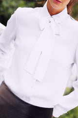 French Tie Blouse