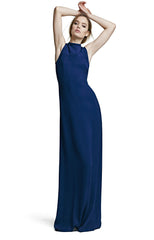 Column Gown with Yoke Detail