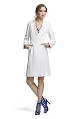 Coat Dress with Piping Detail