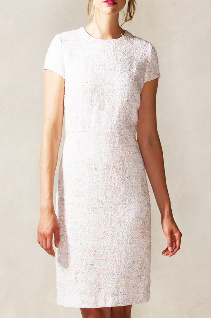 sheath dress with sleeves Tailored Sheath Dress with Cap Sleeve – Isoude