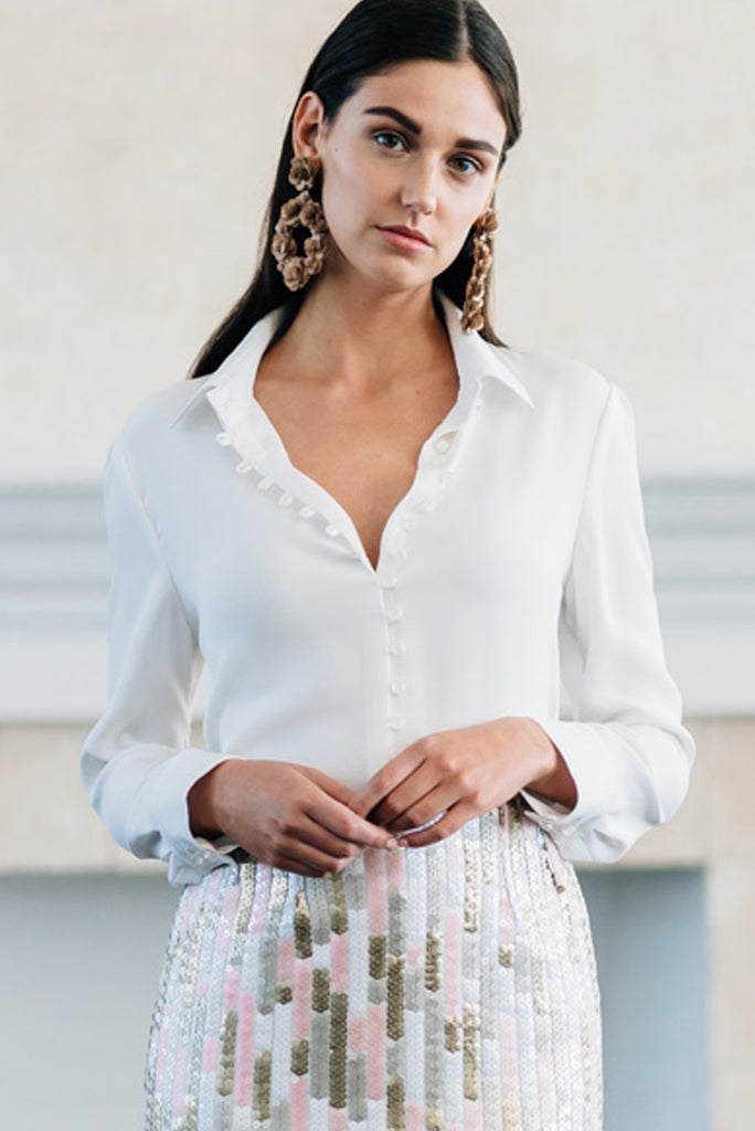Collared Loop Blouse – Isoude