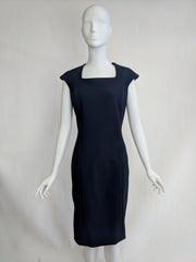 Square Neck Dress w/ Cap Sleeve